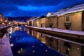 Otaru Canal,snow festival,Otaru Yuki-akari-no-michi,Otaru,Hokkaido,Japan