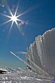 Unusual ´soda straw´ ice formation on Edgeoya in the Svalbard Archipelago, Norway