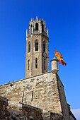 Tower 1431 of Cathedral of St  Mary La Seu Vella, Lleida, Catalonia, Spain