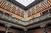 Renaissance interior of Patio de la Infanta, Zaragoza, Aragon, Spain