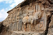 Reliefs of Sassanian kings 3th century, Naghsh-e rajab, near Persepolis, Fars province, Iran