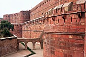 Red Fort, walls 1565-1573, Agra, India