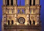Detail of Cathedral of Notre Dame, Paris, France