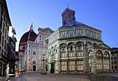 The Duomo of Santa Maria del Fiore and the Baptistry, Florence, Italy