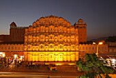 Hawa Mahal, also knows as the Palace of Winds, Jaipur, India