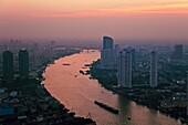 Bangkok Skyline at Sunset, Thailand