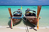 Long-Tail Boats on Ko Lipe, Thailand