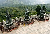 Statues, Lantau Island, Hong Kong, China
