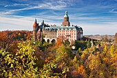 Ksiaz castle, Sudeten Mountains, Silesia Region, Poland, Europe