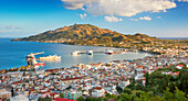 Panoramic view of Zakynthos, Zakynthos Island, Greece, Europe