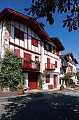 Street of Ainhoa, Pirenees Atlantiques, Aquitaine, France
