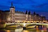 Conciergerie at night, Paris, France