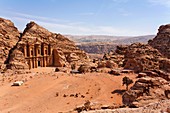 The Monastery, sculpted out of the rock, at Petra, Jordan