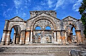 The ruins of the church of St Simeon, Syria