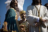 The Jesus del Silencio brotherhood, known as the Brotherhood of Love displays an sculpture representing the King Herod´s contempt to Jesus Christ during an Easter Holy Week procession in Cordoba, Andalusia, Spain, April 17, 2011