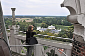 Blick von der Petri Kirche über das Gartenreich Wörlitz, Sachsen-Anhalt, Deutschland, Europa