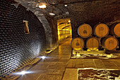 Wine Cellar At The Chateau De Pommard, The Great Burgundy Wine Road, Pommard, Cote D’Or (21), France