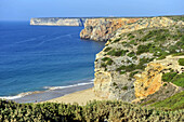 Sea cliffs near Cape St Vincent,Sagres,Algarve Coast,Portugal,South Europa,Europa