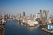 Japan, Tokyo City, Sumida River, Kachidoki Bashi Bridge
