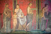 Italy - Campania - Pompeï - fresco of the villa of the mysteries