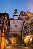 Germany,Baveria,Romantic Road,Rothenburg ob der Tauber,Roder Arch,Markus Tower and The Romantic Hotel