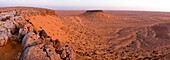 North Africa, Tunisia, Kebili province, East Great Erg, the Sahara viewed from the Tambaïn mountain* North Africa, Tunisia, Kebili province, East Great Erg, the Sahara viewed from the Tambaïn mountain