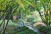 The Japanese Garden in Portland is a 5.5 acre garden and retreat. Said to be one of the most authentic Japanese Garden's outside of Japan, the rolling terrain and water features symbolize both peace and strength.