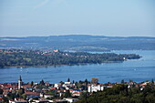 Blick von Steckborn zur Höri, Horn, Bodensee, Kanton Thurgau, Schweiz
