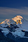 Mischabelgruppe mit Allalinhorn, Walliser Alpen, Wallis, Schweiz