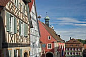 Fachwerkhäuser in der Barockstadt Ettenheim, Ortenau, Schwarzwald, Baden-Württemberg, Deutschland, Europa