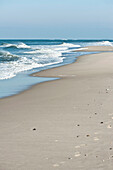 Sandy beach on the island of Sylt, Schleswig-Holstein, Germany