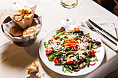 italienisches Essen und Spezialitäten am Gardasee, Gardasee, Provinz Verona, Norditalien, Italien