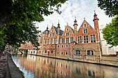 Canal, Brugge, Bruges, Flanders, Belgium.