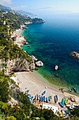 Beach, Amalfi coast  Campania  Italy.