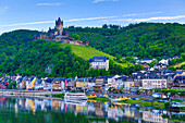 Germany, Europe, travel, Moseltal, Moselle, Cochem, Castle, agriculture, bend, clouds, Mosel, nature, river, tourism, valley, village, vineyard, wine, boats. Germany, Europe, travel, Moseltal, Moselle, Cochem, Castle, agriculture, bend, clouds, Mosel, nat