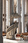 Georgs church, pulpit, Noerdlingen, Bavaria, Germany
