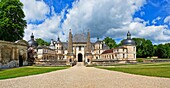 The picturesque castle of Tanlay, Burgundy, France, Europe