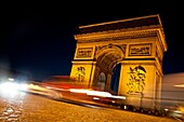 Arc de Triomph de l´Etoile, triumphal arc, Place Charles de Gaulle, Paris, France, Europa