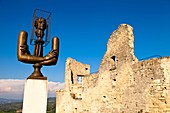 The Marquis de Sade castle in the village of Lacoste in the Luberon regional park, Vaucluse, Provence, France