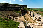 Roman theatre, archaeological site of Clunia Sulpicia, Burgos, Castilla y Leon, Spain, Europe