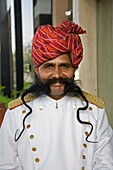 A Local Hindu man in Rajasthan India Has takin this man 14 years to grow is beard