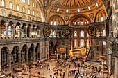 Hagia Sophia, Interior view, Istanbul, Turkey