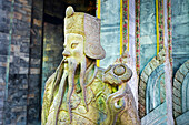 Thailand, Bangkok, Wat Phra Kaeo Temple, Grand Palace, stone statue