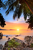 Thailand, Phuket Island, Patong Beach, sunset time scenery