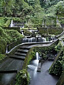 The sacred water temple of Pura Mengening  The waters here flow down through the Subaks of Tampaksiring