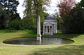 Ionic Temple and Obelisk Chiswick House Gardens London