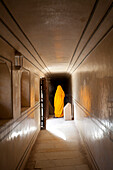 Robed Woman in Hallway, India