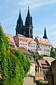 Altstadt mit Albrechtsburg Dom, Meißen, Sachsen, Deutschland, Europa