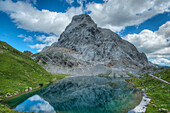 Wolayer See mit Seekopf, Karnische Alpen, Kärnten, Österreich