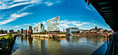 panoramaview to the new Speicherstadt with Spiegel house and Deichtorhallen, Hamburg, Germany